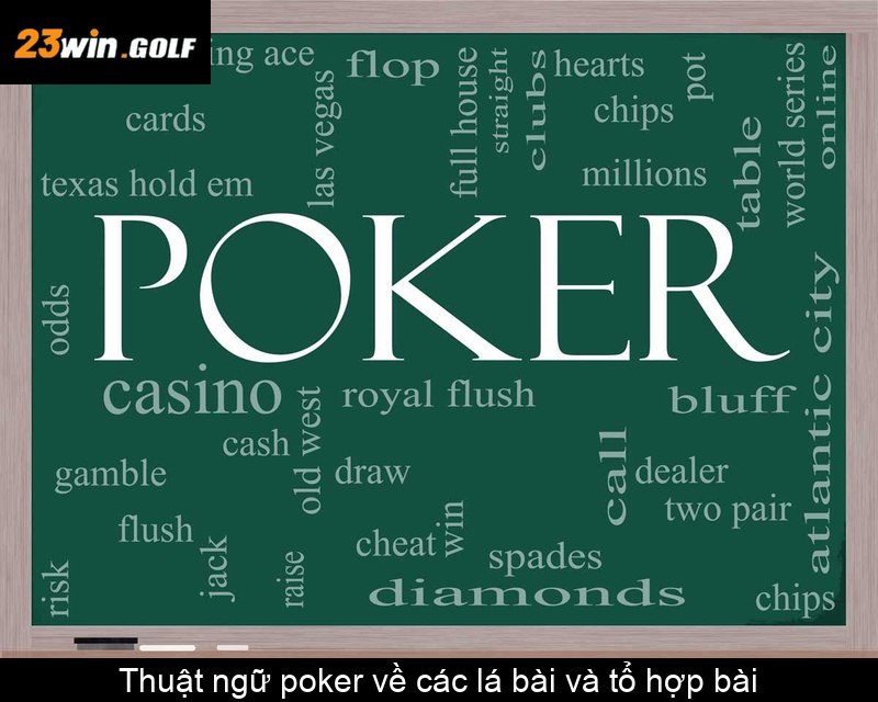 Thuật ngữ poker về các lá bài và tổ hợp bài